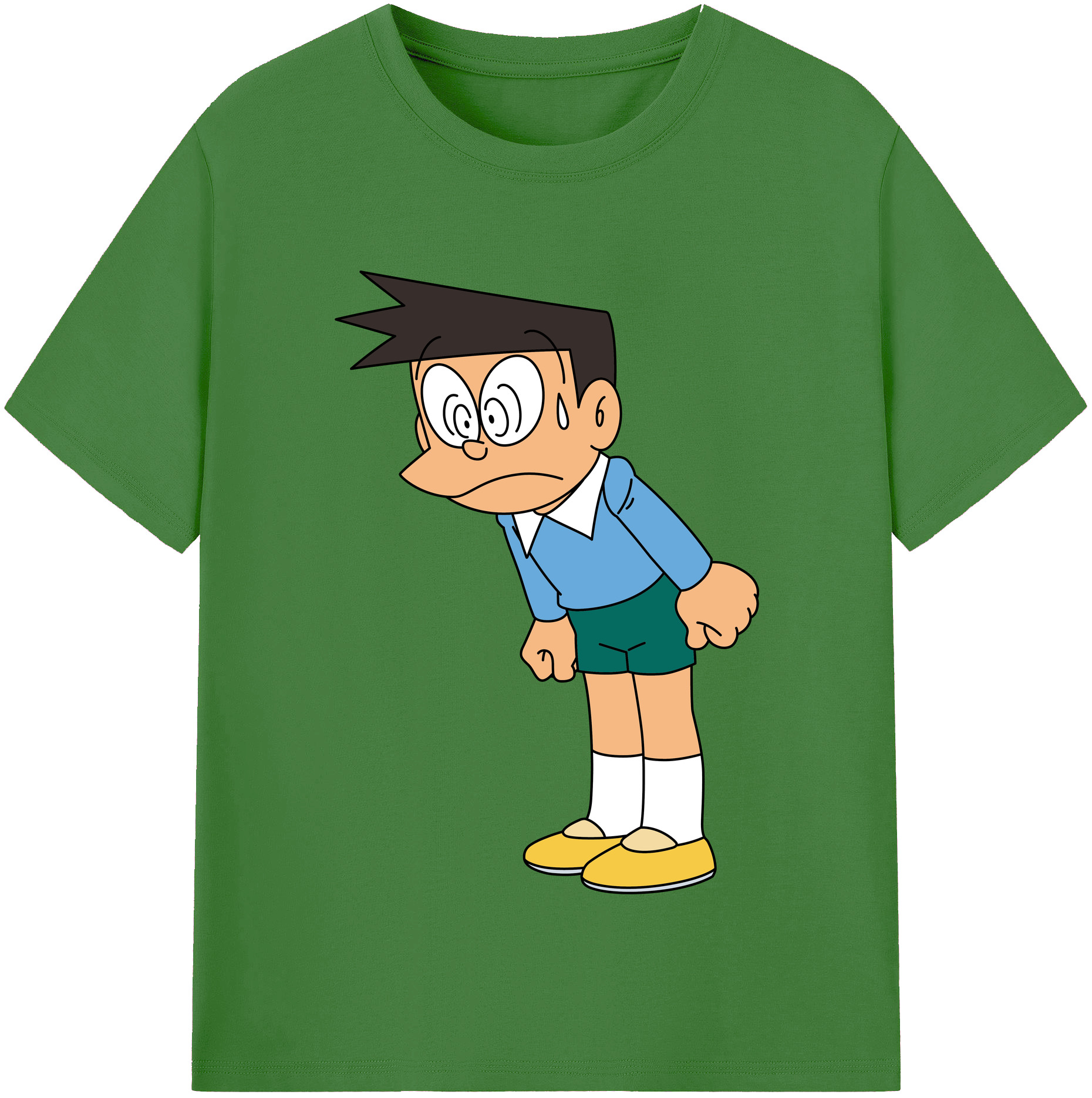 （画像用） ドラえもん 骨川 スネ夫 Doraemon Honekawa Suneo レディースカジュアルプリントTシャツ（綿100％）